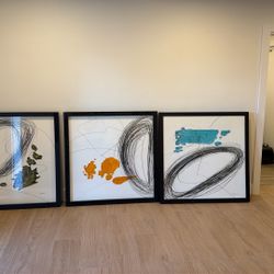 Three Modern Art 43”x43”