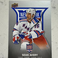 2025-26 New York Rangers Centennial True to the Blue /1926 Sean Avery #66