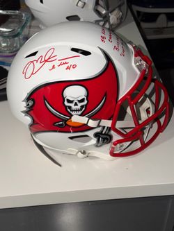 Mike Alstott Signed Tampa Bay Buccaneers Full-size  Replica Helmet