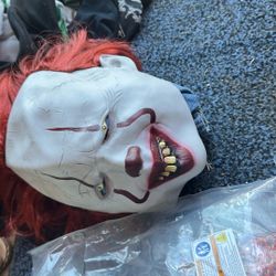 Clown Costume Eyes Light Up