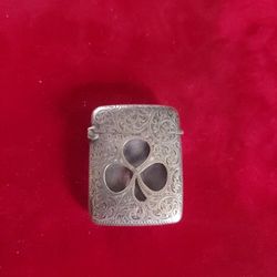 Antique Sterling Silver English Matchsafe