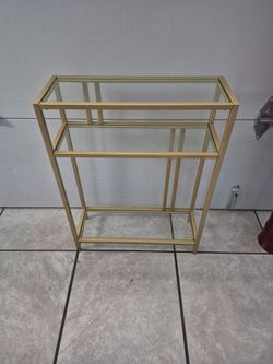 Gold side table