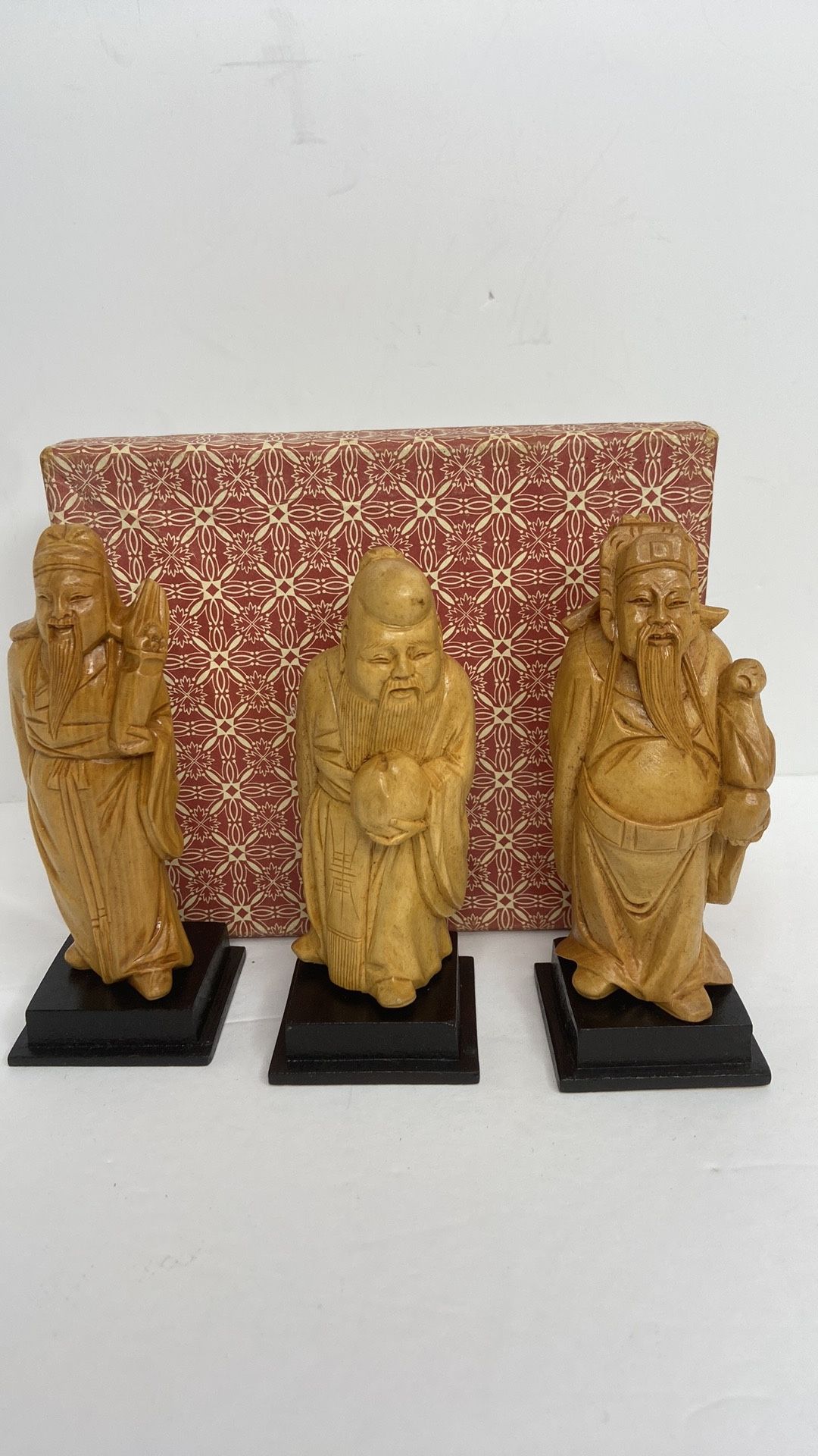 Antique HOK LOK SIEW - FU LU SHOU Gods Of China