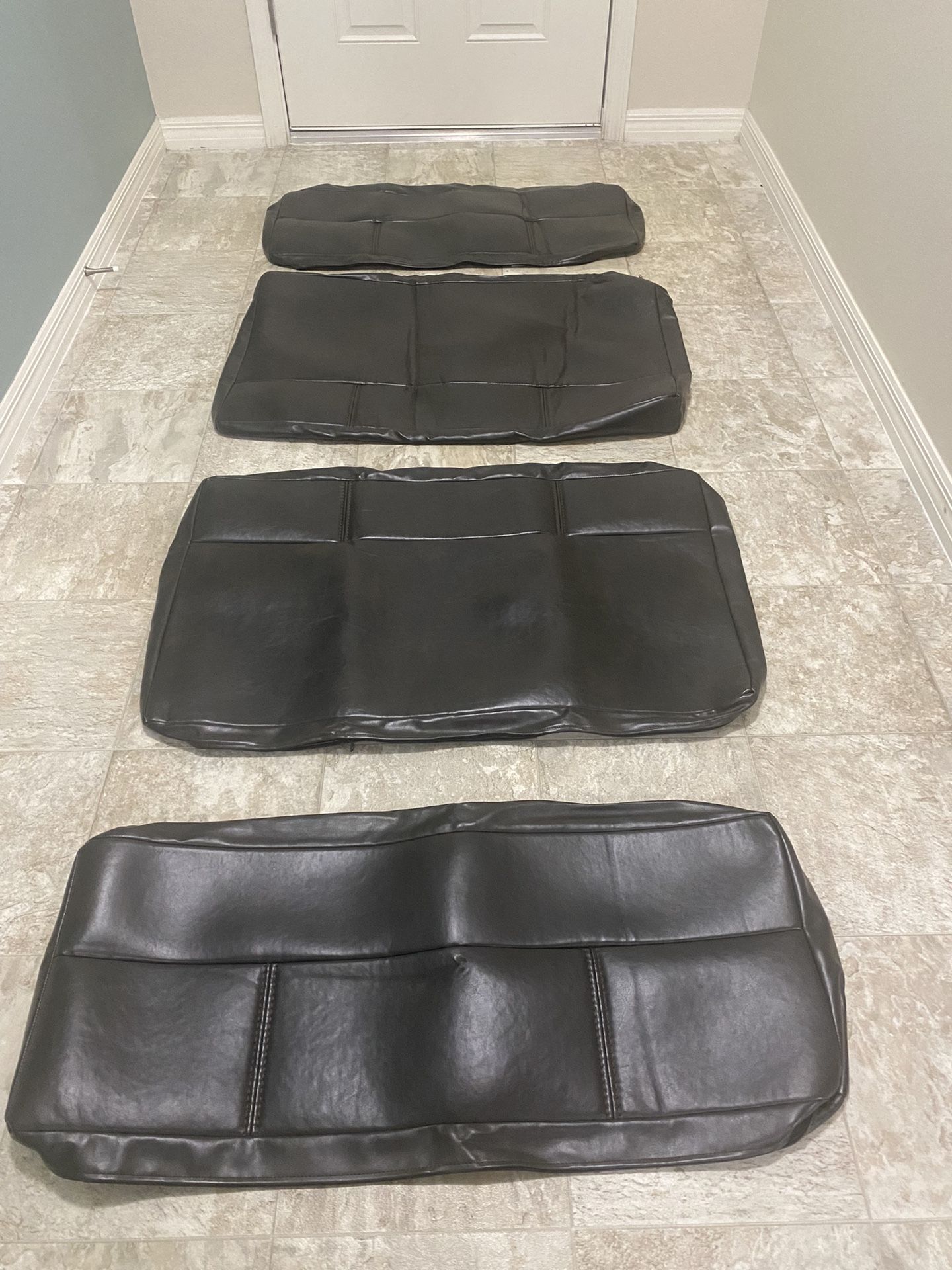 RV Trailer dinette vinyl Seat Cover