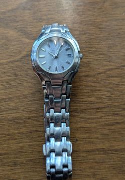 Citizen eco drive silver face woman