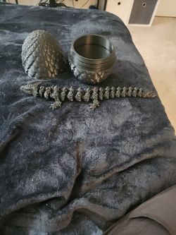 3d Printed Dragon And Egg