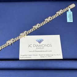 Bracelet Butterfly 🦋 Diamonds Real /gold