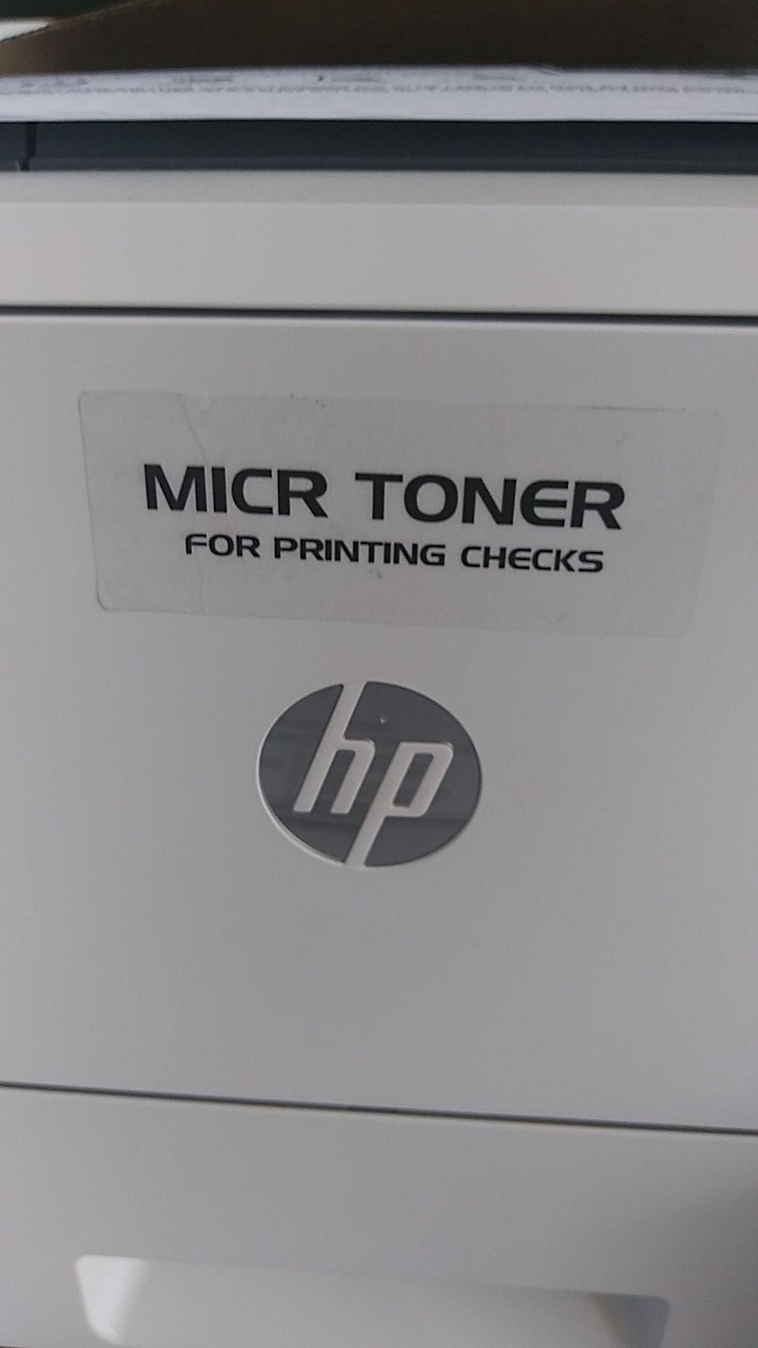 New HP check printing printer with New magnetic toner
