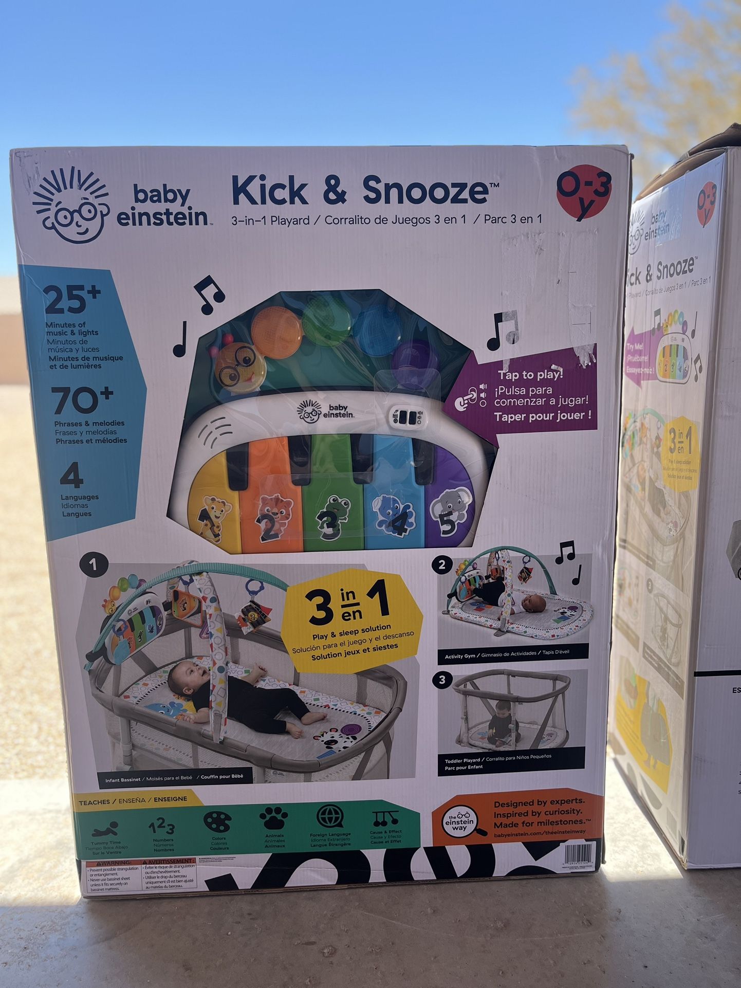 NEW Baby Einstein 3-in-1 Crib Playard – Retails $189 – Only $100 Today!