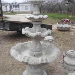 Ornate Concrete Water Fountain