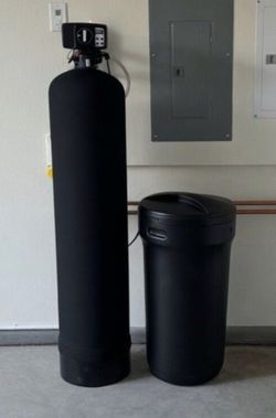 Large Single Tank High Capacity Whole House Water Softener + Alkaline RO