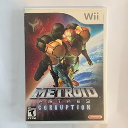 Nintendo Wii Metroid Prime 3 Corruption. 