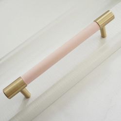Pink Dresser Modern Drawer Pulls Brass Leather Kitchen Cabinet Door Handle Closet Handles Hardware
