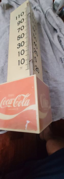 Vintage 1970's Coca Cola Outside Thermometer