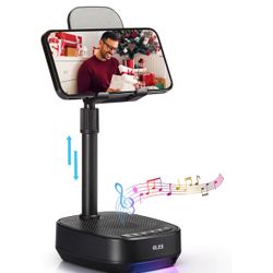 Adjustable Cell Phone Stand with Wireless Bluetooth Speaker,