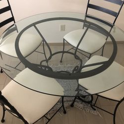 Glass Dining Table With Chairs