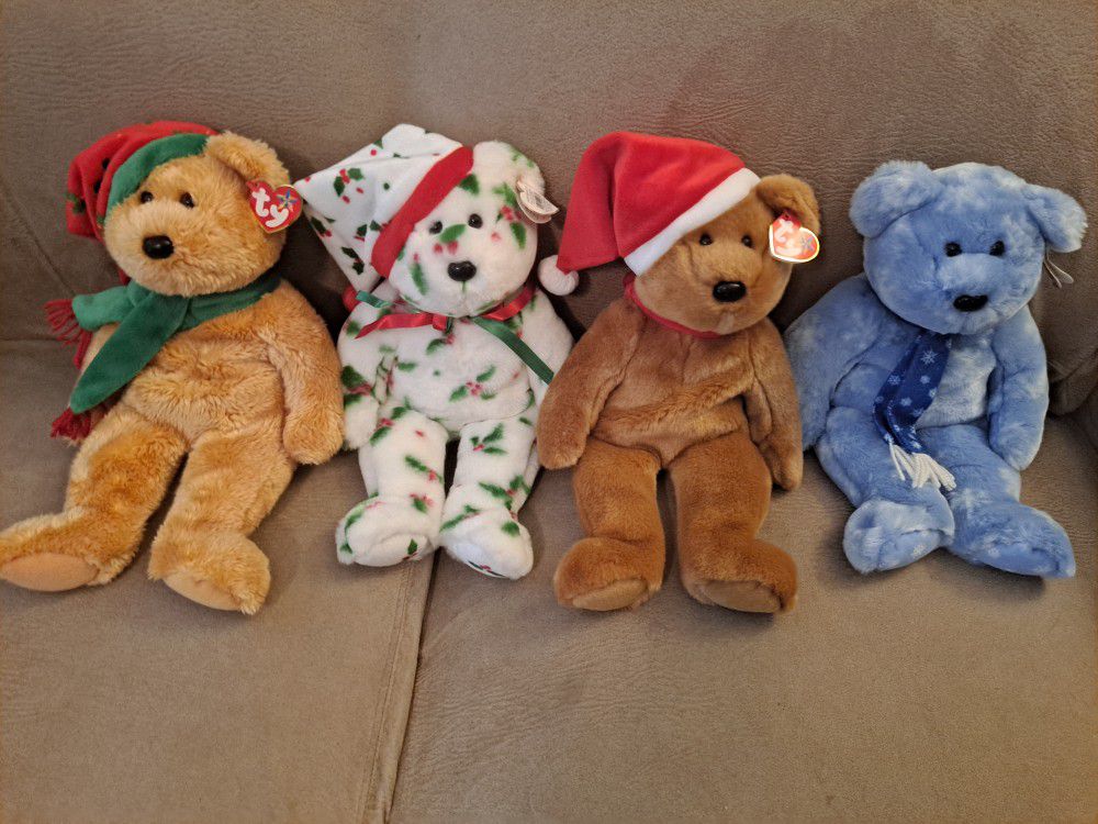 Large Christmas Beanie Bears