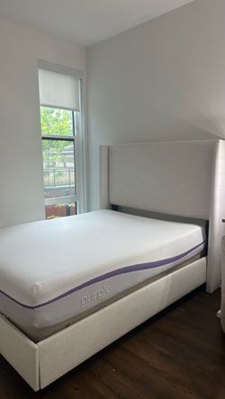 Joss & Main Full Bed Frame + Purple Mattress