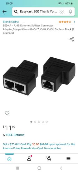 RJ45 Splitter Connector Adapter
