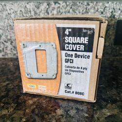 NEW ELECTRICAL GFCI METAL COVER BOX OF 10
