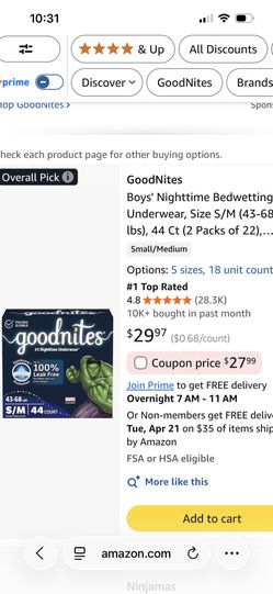 Goodnites Marvel Bedwetting Underwear