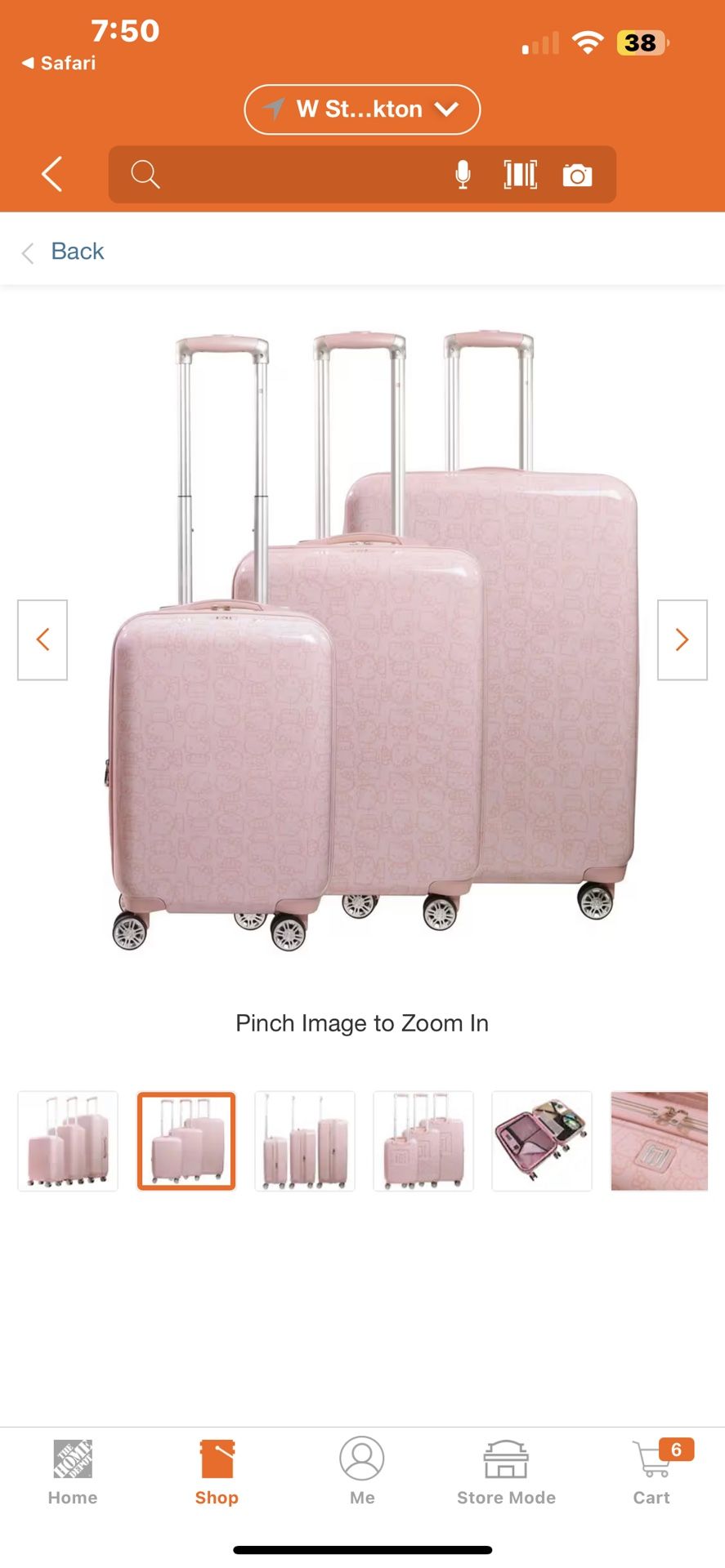 Hello Kitty 3 pc Luggage