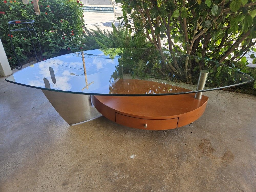Copenhagen Glass Top Coffee Table