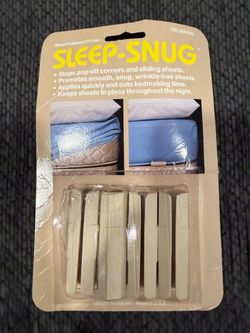 Sleep-Snug plastic bed sheet holder clips- 4 count