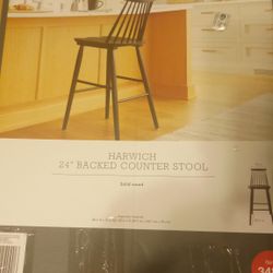 Threshold Harwich 24" Backed Counter Stool