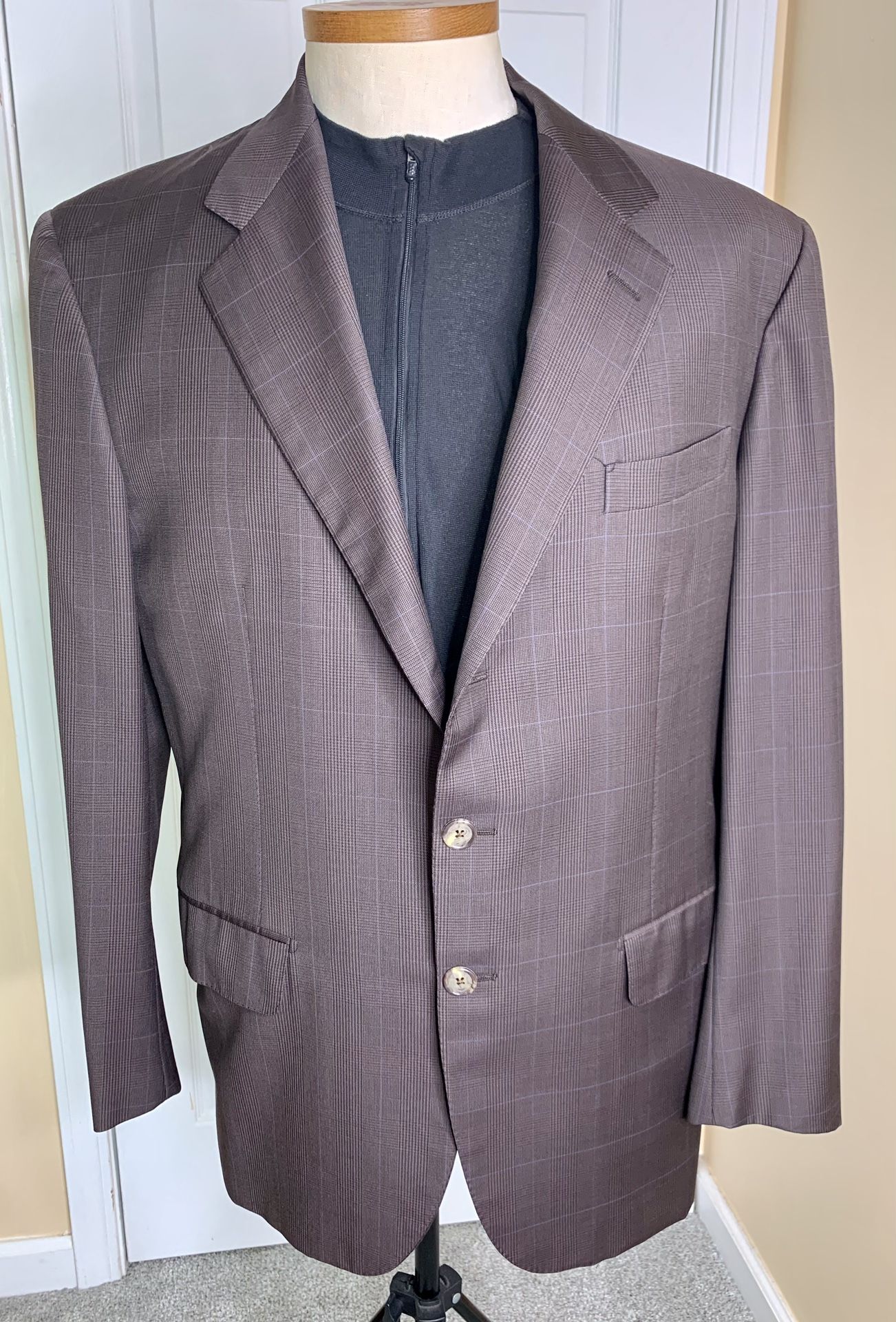 Faconnable Mens 44 Jacket Sport Coat Wool Italy