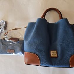  💥BRAND NEW Dooney & Bourke Pebble Grain Small Brenna Satchel w/ extended strap & matching wallet💥

