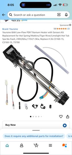 Titanium Heater Replacement For Hot Tub