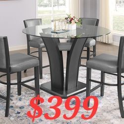TABLE PLUS 4 CHAIRS SPECIALS DEALS ONLY ONE LEFT FINANCING IS AVAILABLE IS EASY TO QUALIFY NO CREDIT CHECK 