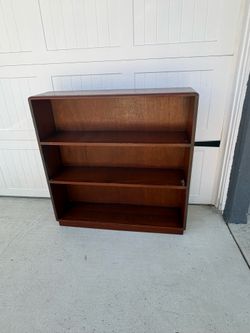 Mid-century modern open-shelf bookcase