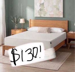 Zinus Full Green Tea Memory Foam Mattress 12 Inch, Pressure-Relieving Comfort & Full-Body Support, Naturally Fresh, Medium Firm Feel, CertiPUR-US &