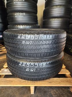 225 55R 19 BRIDGESTONE ECOPIA TIRES 2255519 USED TIRES (PAIR) MOUNT BALANCE INCLUDED