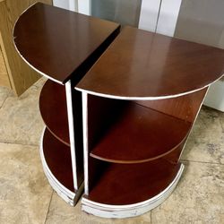 Shabby Chic Curved Cabinet/shelves