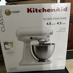 Kitchen Aid Mixer New Sealed Box White