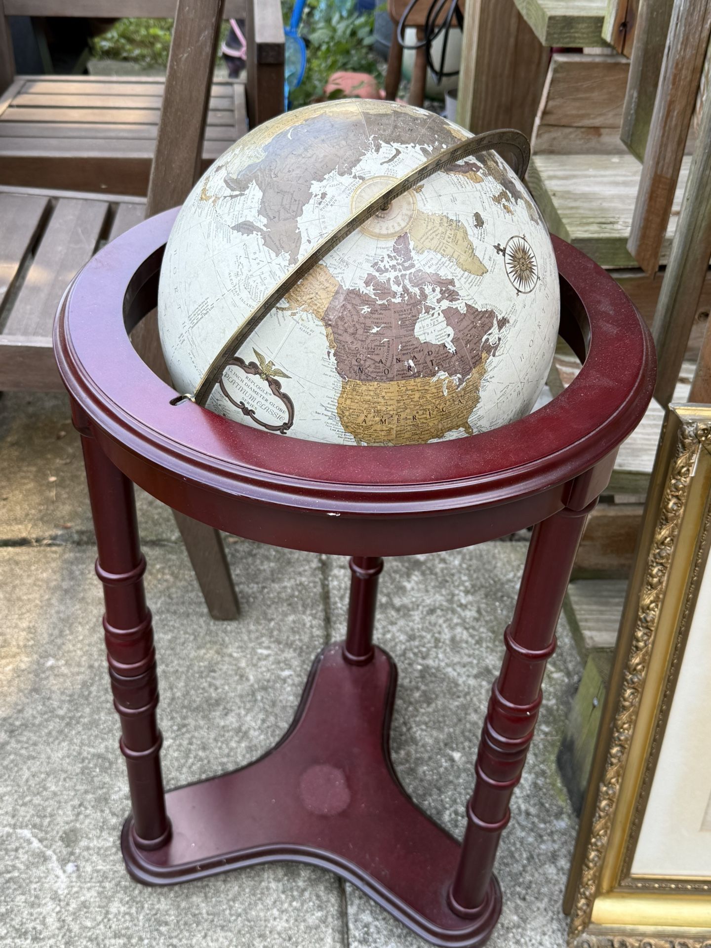 Old Globe with Stand