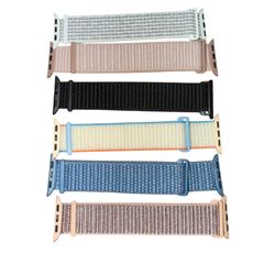 iWatch Strap Band Set Of 6 Nylon Solo Loop Bands 38mm/40mm/41mm New Read   The product is a set of 6 nylon solo loop bands designed for iWatch models 