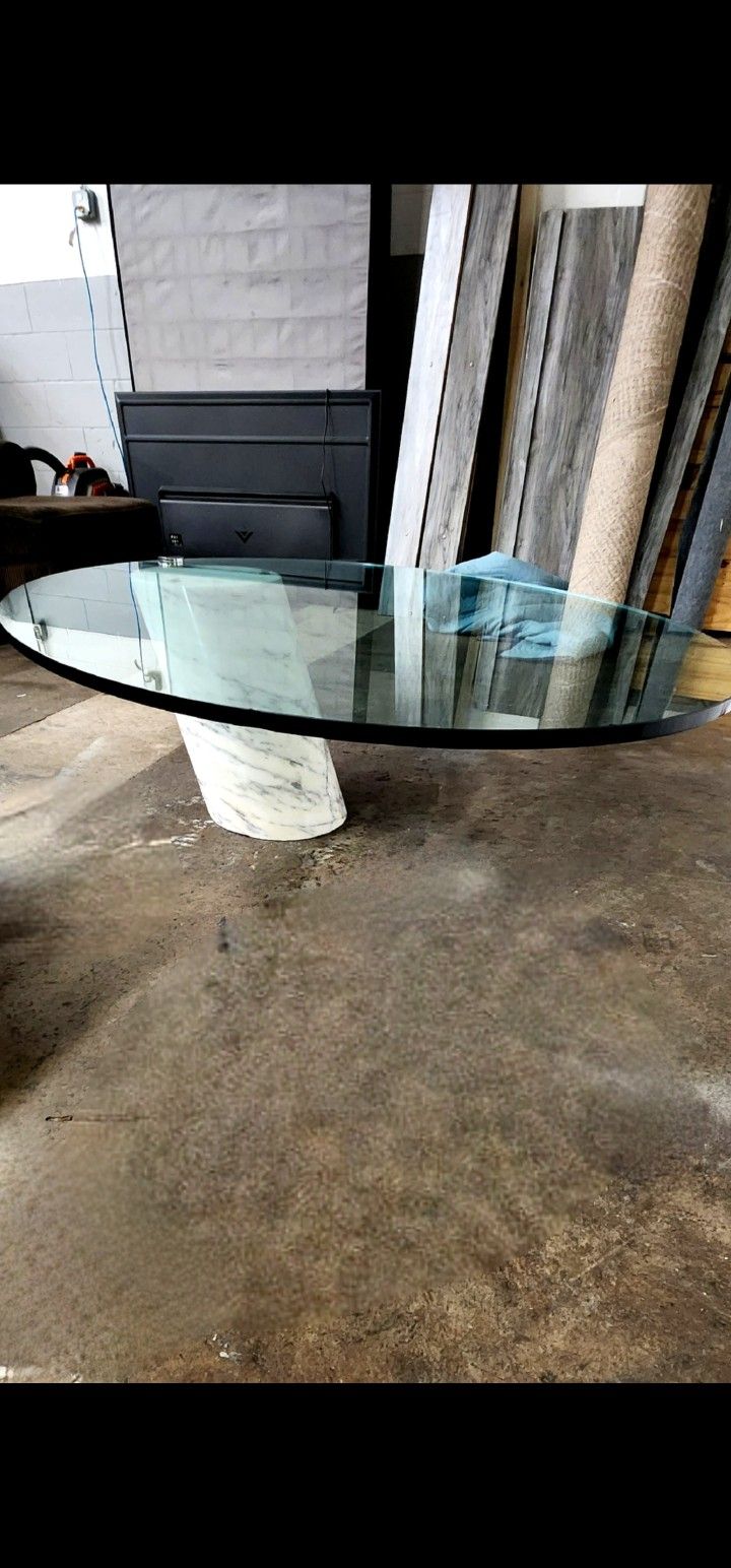 Incredibly rare Vintage K1000 Ronald Schmidt real marble/glass coffee table