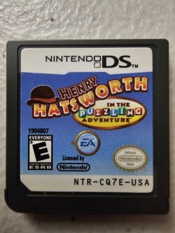 Henry Hatsworth in the Puzzling Adventure for Nintendo DS - game and manual 