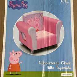 Upholstered childrens chair. Peppa pig