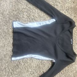 Sleek Black Ribbed Puma Shirt