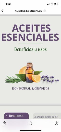 Aceites Esenciales Orgánicos