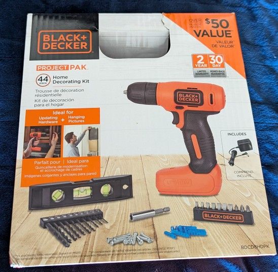 BLACK + DECKER CORDLESS DRILL SET