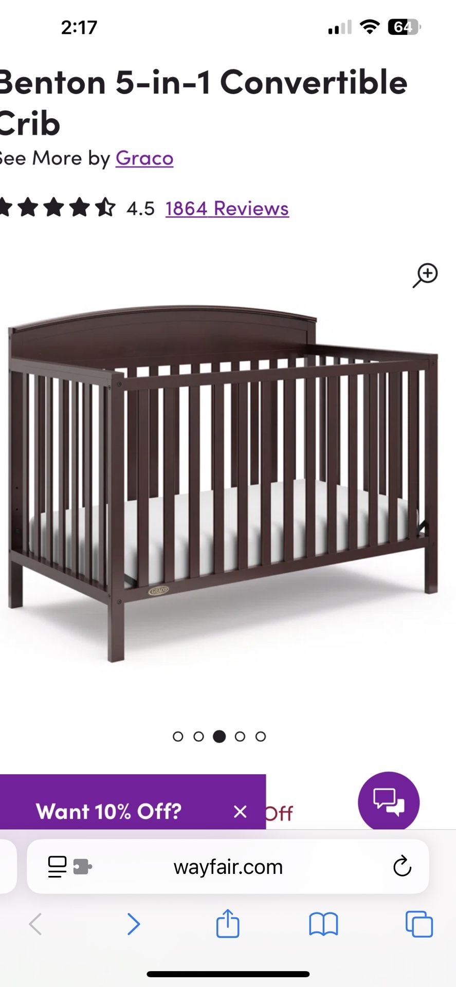 Graco Benton Convertible Crib