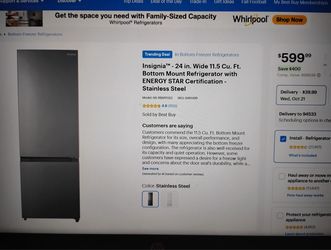 Refrigerator -almost new