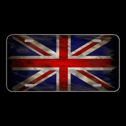 License Plate Novelty Car Front Grunge Union Jack Britain England Uk