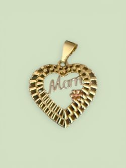 Gold plated Mom pendant